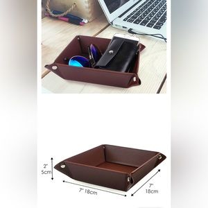 PU leather travel tray